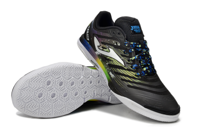 Men's Joma Top Flex IC Football Shoes - Black/White/Yellow