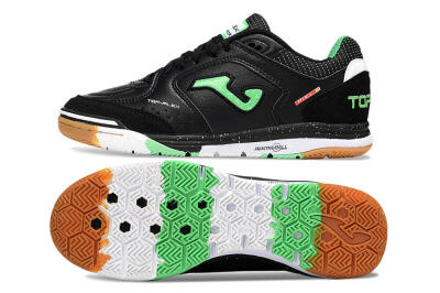 Men's Joma Top Flex IC Football Shoes - Black/Yellow/White