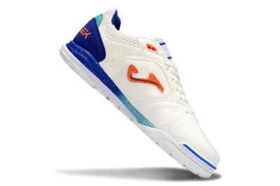 Men's Joma Top Flex IC Football Shoes - White/Red/Blue