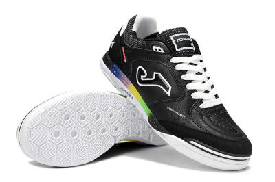 Men's Joma Top Flex IC Football Shoes - Black/White/Red