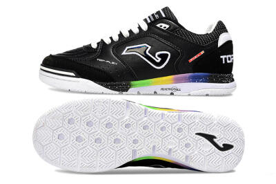 Men's Joma Top Flex IC Football Shoes - Black/White/Red
