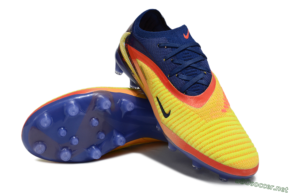 Unisex Nike Phantom 6 Elite AG Football Boots - Yellow/Red/Blue 3
