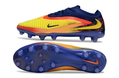 Unisex Nike Phantom 6 Elite AG Football Boots - Yellow/Red/Blue