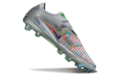 Unisex Nike Phantom 6 Elite AG Football Boots - Grey/Silver/Red