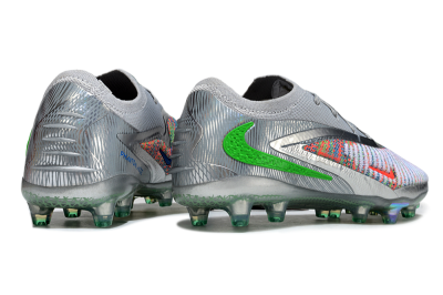 Unisex Nike Phantom 6 Elite AG Football Boots - Grey/Silver/Red