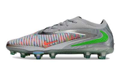 Unisex Nike Phantom 6 Elite AG Football Boots - Grey/Silver/Red