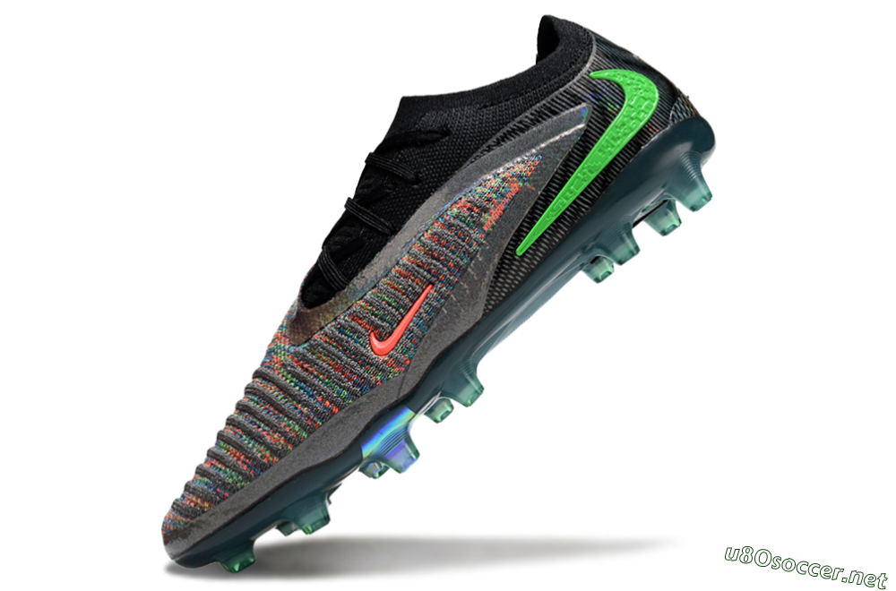 Unisex Nike Phantom 6 Elite AG Football Boots - Black/Grey/Silver 5