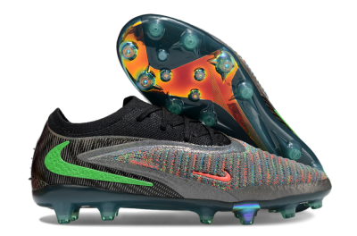 Unisex Nike Phantom 6 Elite AG Football Boots - Black/Grey/Silver