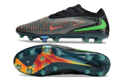 Unisex Nike Phantom 6 Elite AG Football Boots - Black/Grey/Silver