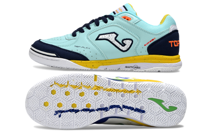 Men's Joma Top Flex IC Football Shoes - Jade/Silver/Blue