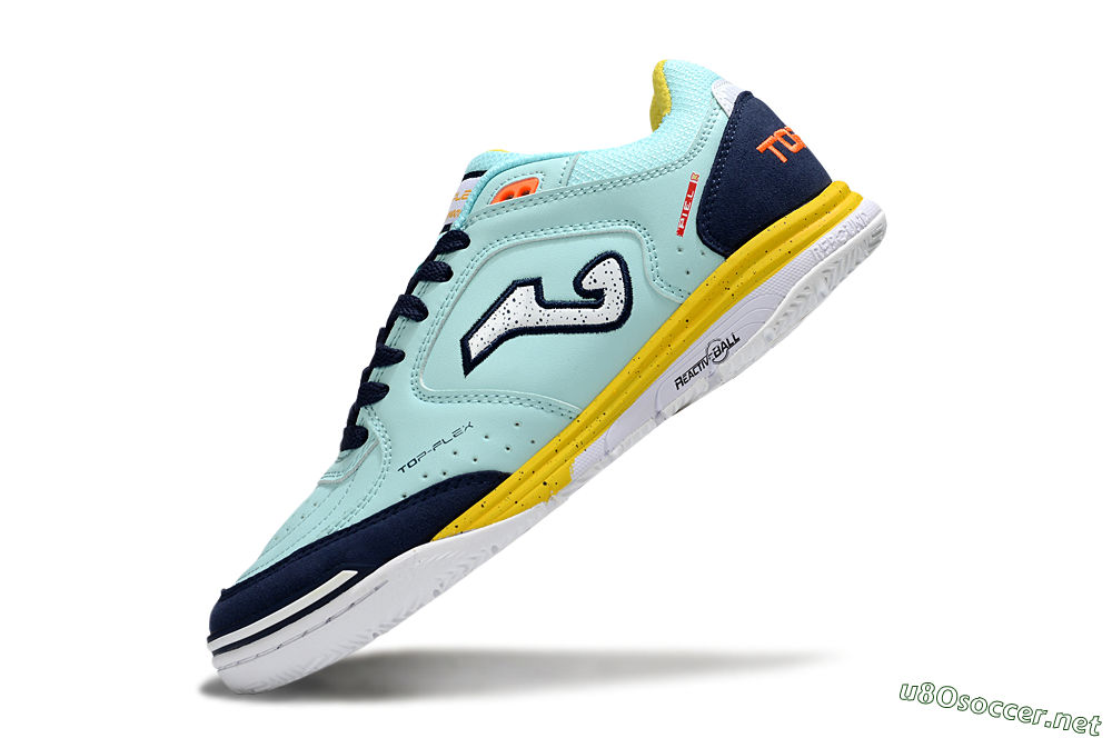 Men's Joma Top Flex IC Football Shoes - Jade/Silver/Blue 5