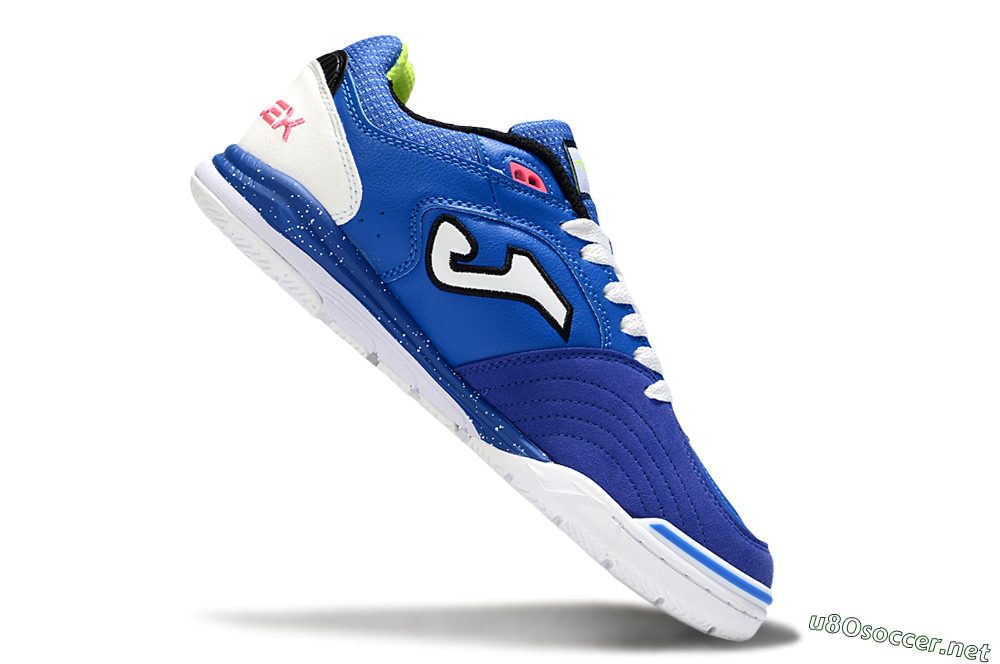Men's Joma Top Flex IC Football Shoes - Blue/White/Pink 4