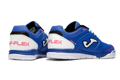 Men's Joma Top Flex IC Football Shoes - Blue/White/Pink