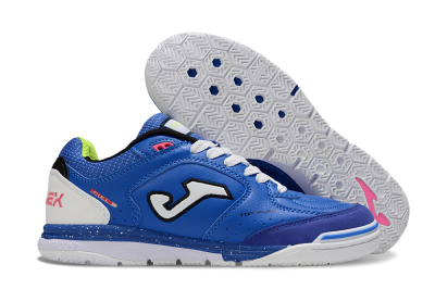 Men's Joma Top Flex IC Football Shoes - Blue/White/Pink