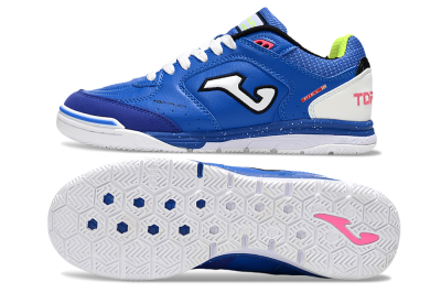 Men's Joma Top Flex IC Football Shoes - Blue/White/Pink