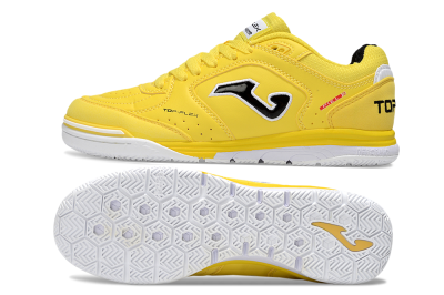Men's Joma Top Flex IC Football Shoes - Yellow/Black/White