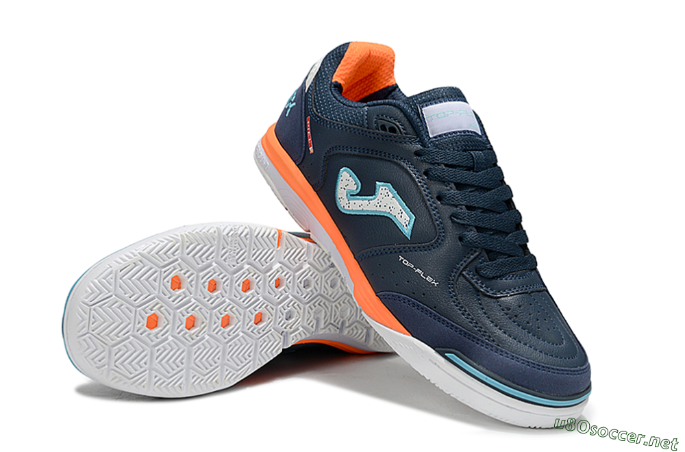Men's Joma Top Flex IC Football Shoes - Blue/White/Jade 3