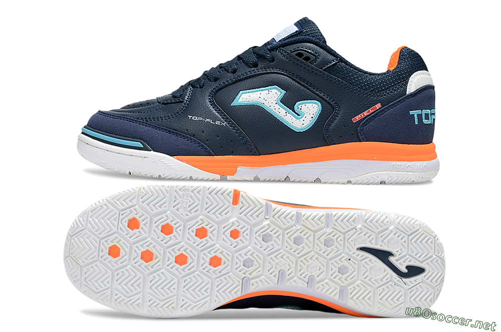 Men's Joma Top Flex IC Football Shoes - Blue/White/Jade 1