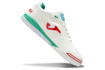 Men's Joma Top Flex IC Football Shoes - White/Red/Green