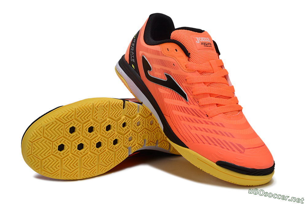Men's Joma Top Flex IC Football Shoes - Red/Black/Yellow 3