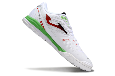 Men's Joma Top Flex IC Football Shoes - White/Red/Yellow