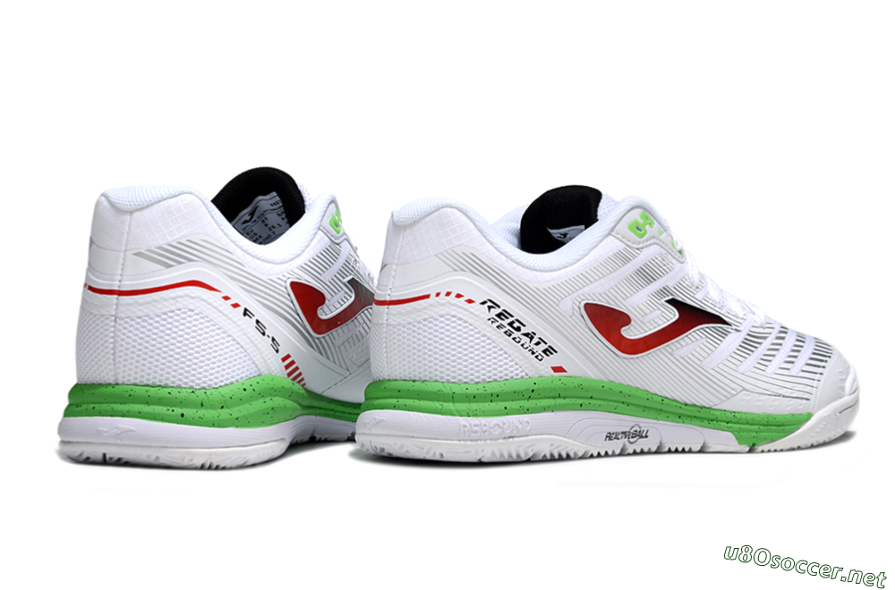 Men's Joma Top Flex IC Football Shoes - White/Red/Yellow 6