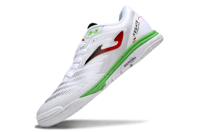 Men's Joma Top Flex IC Football Shoes - White/Red/Yellow