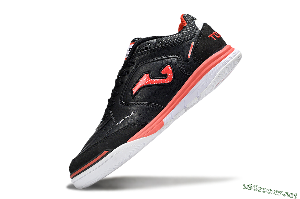 Men's Joma Top Flex IC Football Shoes - Black/Red/White 5