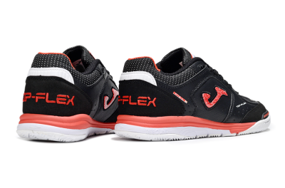 Men's Joma Top Flex IC Football Shoes - Black/Red/White