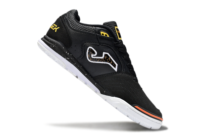 Men's Joma Top Flex IC Football Shoes - White/Black/Yellow