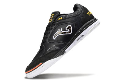 Men's Joma Top Flex IC Football Shoes - White/Black/Yellow
