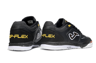 Men's Joma Top Flex IC Football Shoes - White/Black/Yellow