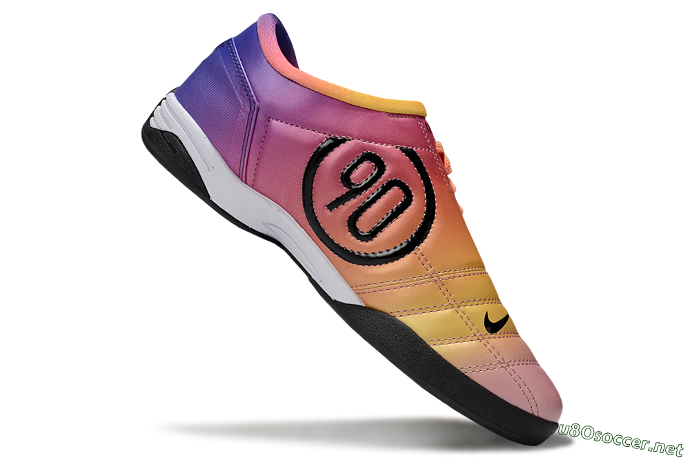 Unisex Nike Total 90 III IC Football Shoes - Pink/Yellow/Purple 4