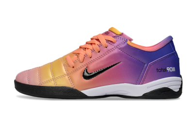 Unisex Nike Total 90 III IC Football Shoes - Pink/Yellow/Purple
