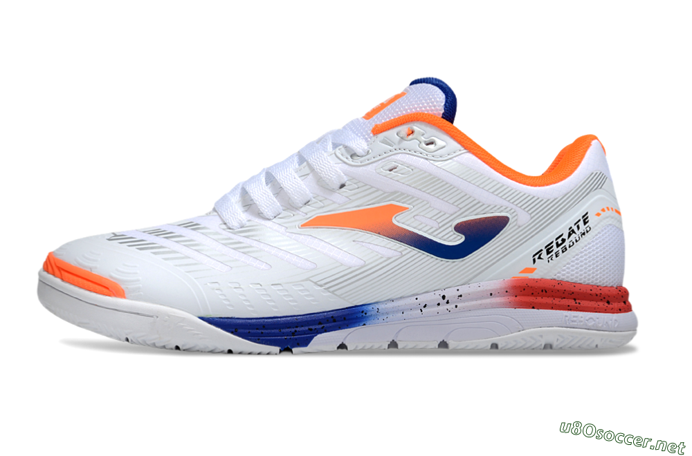 Men's Joma Top Flex IC Football Shoes - White/Blue/Red 0