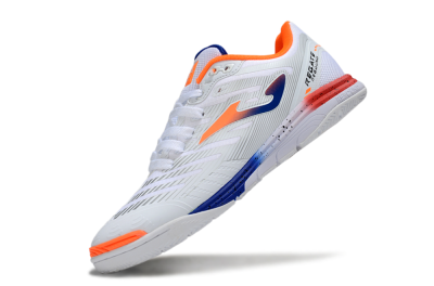 Men's Joma Top Flex IC Football Shoes - White/Blue/Red