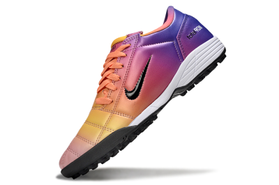 Unisex Nike Total 90 III TF Football Shoes - Pink/Yellow/Purple