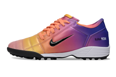 Unisex Nike Total 90 III TF Football Shoes - Pink/Yellow/Purple