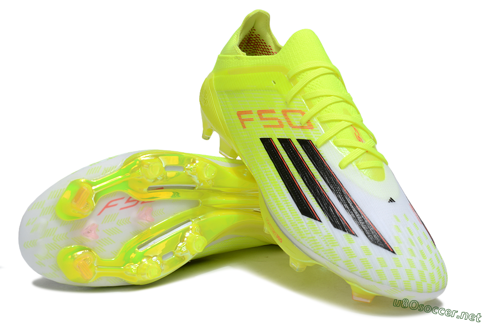 Men's Adidas F50+ Elite Lightstrike Pro FG Football Boots - Yellow/Black/Red 3