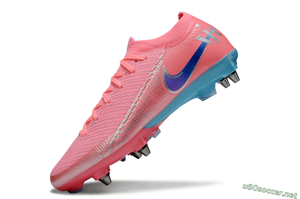 Men's Nike Air Zoom Mercurial Vapor 16 Elite SG Football Boots - Red/Silver/Blue 5