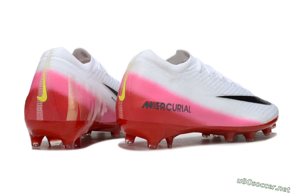 Men's Nike Air Zoom Mercurial Vapor 16 Elite AG Football Boots - White/Black/Red 6