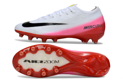 Men's Nike Air Zoom Mercurial Vapor 16 Elite AG Football Boots - White/Black/Red