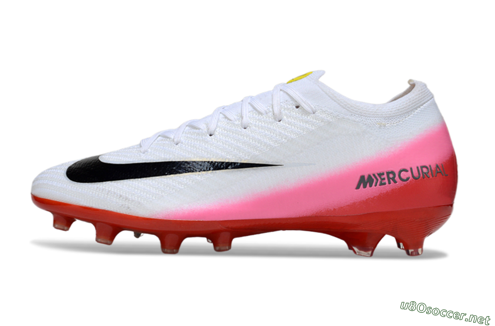 Men's Nike Air Zoom Mercurial Vapor 16 Elite AG Football Boots - White/Black/Red 0