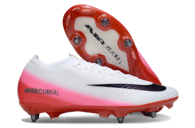 Men's Nike Air Zoom Mercurial Vapor 16 Elite SG Football Boots - White/Black/Red