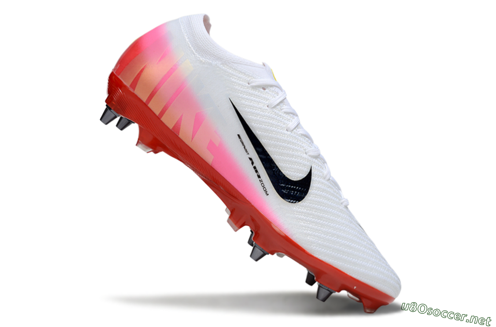 Men's Nike Air Zoom Mercurial Vapor 16 Elite SG Football Boots - White/Black/Red 4
