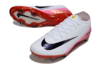 Men's Nike Air Zoom Mercurial Vapor 16 Elite SG Football Boots - White/Black/Red
