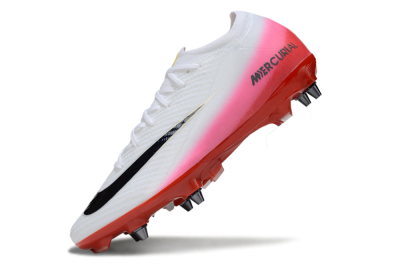 Men's Nike Air Zoom Mercurial Vapor 16 Elite SG Football Boots - White/Black/Red