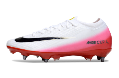 Men's Nike Air Zoom Mercurial Vapor 16 Elite SG Football Boots - White/Black/Red