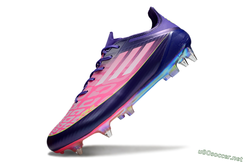 Men's Adidas F50 Elite SG Football Boots - Pink/Blue/Yellow 5