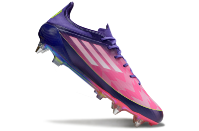 Men's Adidas F50 Elite SG Football Boots - Pink/Blue/Yellow